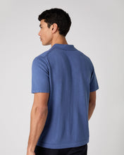 Load image into Gallery viewer, Men's Polo Cotton Cashmere T-Shirt Sunshine Denim
