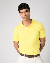 Load image into Gallery viewer, Men&#39;s Polo Cotton Cashmere T-Shirt Sunshine Yellow
