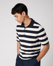 Load image into Gallery viewer, Men&#39;s Rock Polo Cotton Cashmere T-Shirt Stripe
