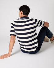 Load image into Gallery viewer, Men&#39;s Rock Polo Cotton Cashmere T-Shirt Stripe
