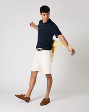 Load image into Gallery viewer, Men&#39;s Rock Polo Cotton Cashmere T-Shirt Navy Blue
