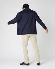 Load image into Gallery viewer, N.Peal Men's Scala Cashmere Overshirt Navy Blue
