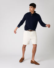 Load image into Gallery viewer, N.Peal Men's Cannes Linen Shirt Navy Blue

