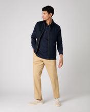 Load image into Gallery viewer, Men&#39;s Antibes Cotton Cashmere Polo Shirt Navy Blue

