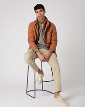 Load image into Gallery viewer, Men&#39;s Antibes Cotton Cashmere Polo Shirt Taupe Brown
