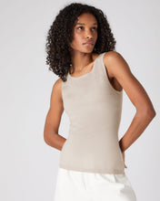 Load image into Gallery viewer, N.Peal Women's Ella Superfine Cashmere Shell Top Sandstone Brown
