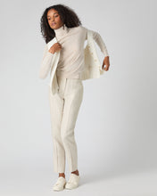 Load image into Gallery viewer, N.Peal Women's Margot Superfine Cashmere Roll Neck Jumper Sandstone Brown

