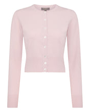 Load image into Gallery viewer, N.Peal Women&#39;s Ivy Cropped Cashmere Cardigan Quartz Pink
