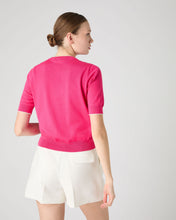 Load image into Gallery viewer, N.Peal Women&#39;s Cotton Cashmere T-Shirt Crush Pink
