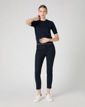 Load image into Gallery viewer, N.Peal Women's Cotton Cashmere T-Shirt Navy Blue
