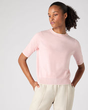 Load image into Gallery viewer, N.Peal Women's Cotton Cashmere T-Shirt Spring Pink
