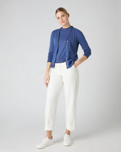 Load image into Gallery viewer, N.Peal Women&#39;s Cotton Cashmere Cardigan Denim Blue
