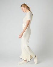 Load image into Gallery viewer, N.Peal Women&#39;s Cotton Cashmere Trouser New Ivory White

