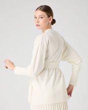 Load image into Gallery viewer, N.Peal Women&#39;s Drop Shoulder Cashmere Cardigan New Ivory White
