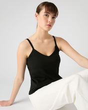 Load image into Gallery viewer, N.Peal Women's Cotton Cashmere Silk Camisole Black
