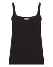 Load image into Gallery viewer, N.Peal Women's Cotton Cashmere Silk Camisole Black
