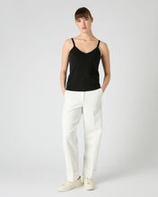 Load image into Gallery viewer, N.Peal Women's Cotton Cashmere Silk Camisole Black
