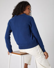 Load image into Gallery viewer, N.Peal Women&#39;s Cashmere Polo Shirt French Blue
