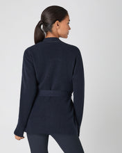 Load image into Gallery viewer, N.Peal Women&#39;s Cardigan With Metal Trim Navy Blue
