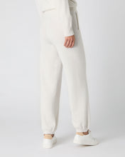 Load image into Gallery viewer, N.Peal Women&#39;s Metal Trim Trouser Ivory White Sparkle
