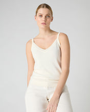 Load image into Gallery viewer, N.Peal Women&#39;s Cotton Cashmere Camisole New Ivory White
