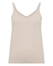 Load image into Gallery viewer, N.Peal Women&#39;s Cotton Cashmere Camisole Sandstone Brown
