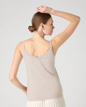 Load image into Gallery viewer, N.Peal Women&#39;s Cotton Cashmere Camisole Sandstone Brown
