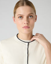 Load image into Gallery viewer, N.Peal Women's Cotton Cashmere Short Sleeve Cardigan New Ivory White

