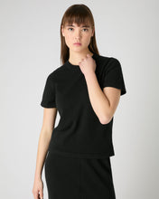Load image into Gallery viewer, N.Peal Women&#39;s Lottie Cashmere T-Shirt Black
