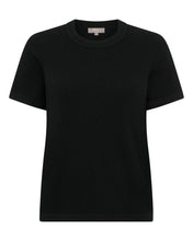 Load image into Gallery viewer, N.Peal Women&#39;s Lottie Cashmere T-Shirt Black
