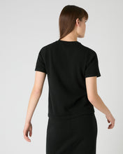 Load image into Gallery viewer, N.Peal Women&#39;s Lottie Cashmere T-Shirt Black
