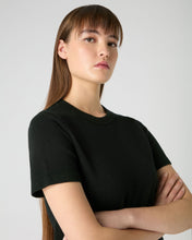 Load image into Gallery viewer, N.Peal Women&#39;s Lottie Cashmere T-Shirt Black
