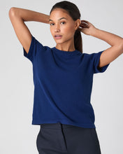 Load image into Gallery viewer, N.Peal Women&#39;s Lottie Cashmere T-Shirt French Blue
