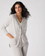 Load image into Gallery viewer, N.Peal Women&#39;s Erin Oversized Cashmere Cardigan Pebble Grey

