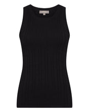 Load image into Gallery viewer, N.Peal Women&#39;s Cotton Cashmere Silk Tank Top Black
