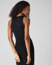 Load image into Gallery viewer, N.Peal Women&#39;s Cotton Cashmere Silk Tank Top Black
