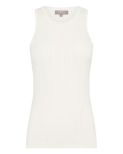 Load image into Gallery viewer, N.Peal Women&#39;s Cotton Cashmere Silk Tank Top New Ivory White
