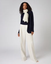 Load image into Gallery viewer, N.Peal Women's Superfine Cashmere Silk Blazer Navy Blue
