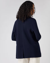 Load image into Gallery viewer, N.Peal Women's Superfine Cashmere Silk Blazer Navy Blue
