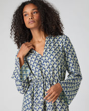 Load image into Gallery viewer, N.Peal Women's Printed Silk Cashmere Dress French Blue
