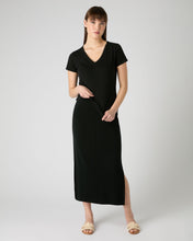 Load image into Gallery viewer, N.Peal Women&#39;s Cotton Cashmere Silk T-Shirt Black
