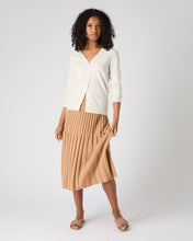 Load image into Gallery viewer, N.Peal Women's Lara V Neck Cashmere Cardigan New Ivory White
