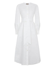 Load image into Gallery viewer, N.Peal Women&#39;s Willow Linen Dress White
