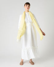 Load image into Gallery viewer, N.Peal Women&#39;s Iris Ruffle Linen Dress White
