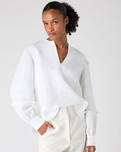 Load image into Gallery viewer, N.Peal Women&#39;s Sienna Linen Top White
