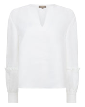 Load image into Gallery viewer, N.Peal Women&#39;s Sienna Linen Top White
