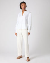Load image into Gallery viewer, N.Peal Women&#39;s Sienna Linen Top White
