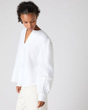 Load image into Gallery viewer, N.Peal Women&#39;s Sienna Linen Top White
