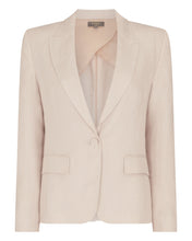 Load image into Gallery viewer, N.Peal Women&#39;s Chloe Linen Jacket Oat Brown
