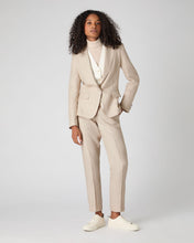 Load image into Gallery viewer, N.Peal Women&#39;s Chloe Linen Jacket Oat Brown
